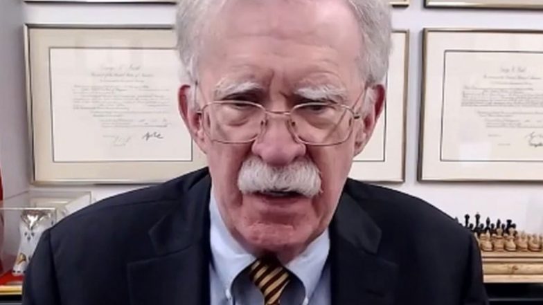 World News | Regional Peace and IMEC Corridor Depend on Iranian Regime Change: Former US NSA John Bolton