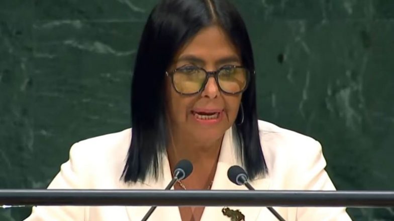 World News | Venezuela Will Hold Elections, Transition to Full Democracy: Delcy Rodríguez Thanks Trump for Resuming Diplomatic Ties at UNGA
