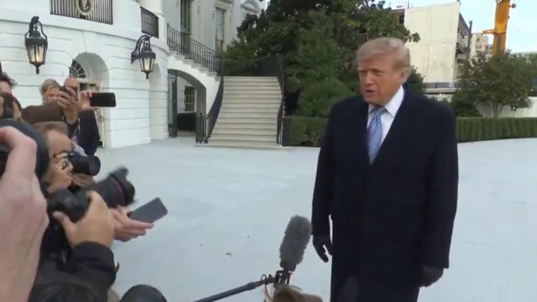 World News | Trump Praises Xi Jinping's Welcome Ceremony as US-China Trade Truce Extended by Two Months