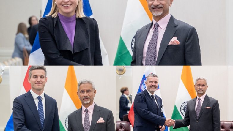 World News | Ukraine Conflict, India-EU FTA, Bilateral Ties on Agenda as EAM Jaishankar Holds Talks with European Partners at UNGA