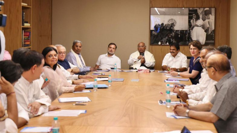 India News | Congress to Convene CWC Meet on September 29 to Discuss SIR Related Issues
