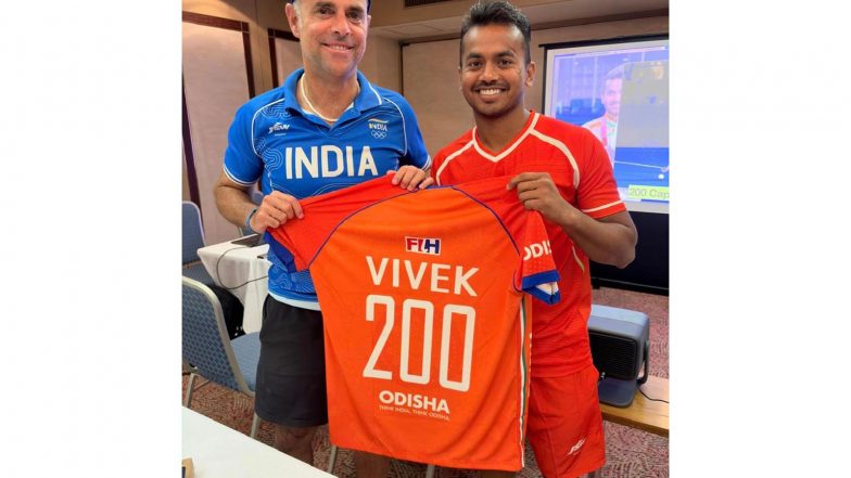 Sports News | Hockey India Congratulates Vivek Sagar Prasad on Completing 200 Senior International Appearances