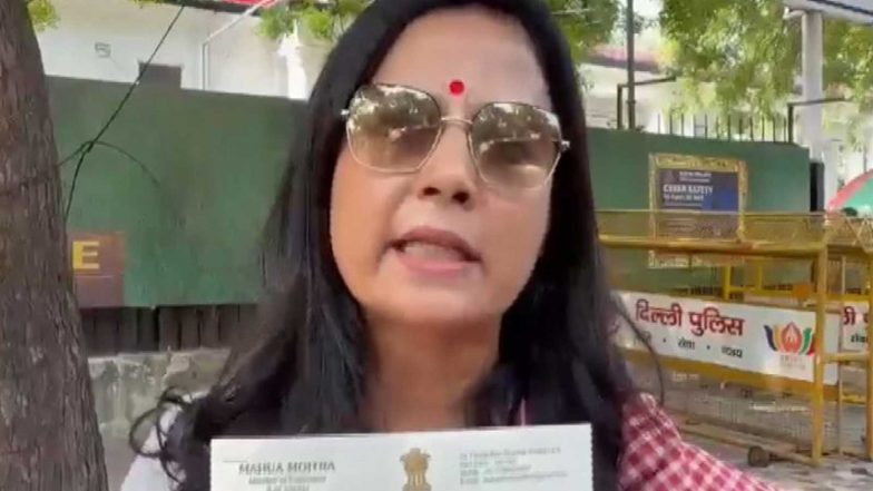India News | TMC MP Mahua Moitra Files Police Complaint Against CEC Gyanesh Kumar, Alleges Voter List Manipulation
