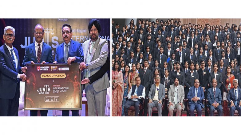 Business News | 112 Teams from 20 States & 6 Countries Debate Emerging AI, IPR Challenges in Chandigarh University's International Moot Court 'Juris Nexus 2026'