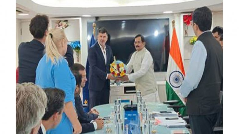 India News | MoS Shripad Naik Holds Talks with EU Parliament Committee on Energy Cooperation