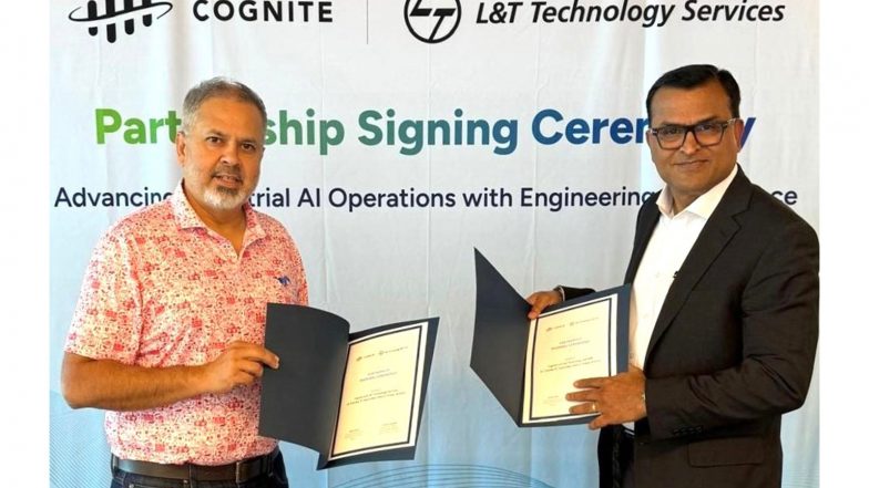 Business News | L&T Technology Services Partners with Cognite to Advance Engineering Intelligence with Industrial AI