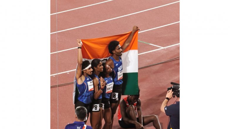 Sports News | Asian Games 2026: Mansukh Mandaviya Hails Mixed Relay Team for Silver, Congratulates Seema on 10,000m Bronze