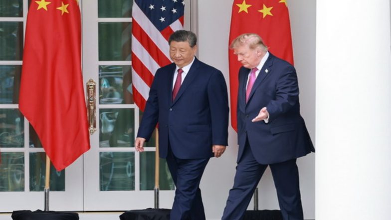 World News | Xi Jinping Urges US to Oppose ‘Taiwan Independence’, Calls for China-US AI Cooperation During Talks with Trump