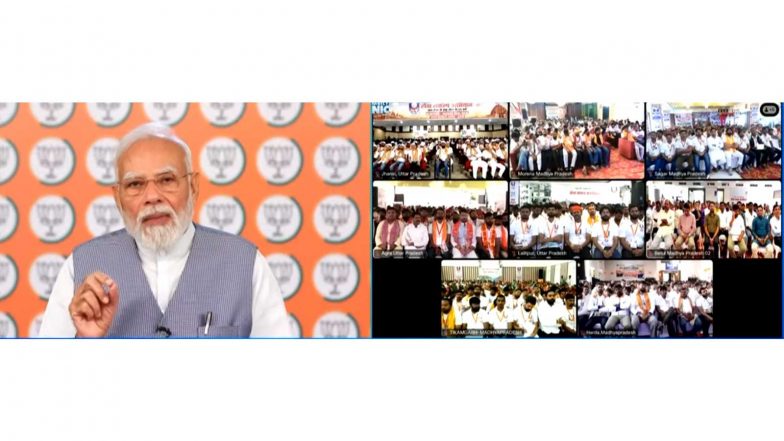 India News | “Charaiveti-Charaiveti-Charaiveti”: PM Modi Recalls Deendayal Upadhyay's Message of Continuous Service During Seva Yatra