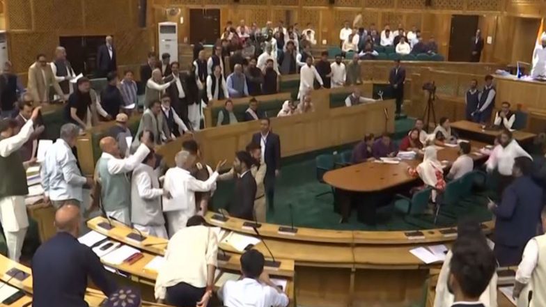 India News | J-K Congress to Protest Outside EC Office in Jammu Demanding CEC's Resignation; Uproar in Srinagar Assembly Session