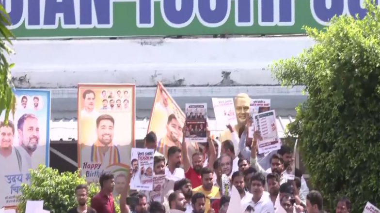 India News | SIR Row: Youth Congress Marches to Jantar Mantar as Protests Intensify; Water Cannons Used in Bihar, Punjab