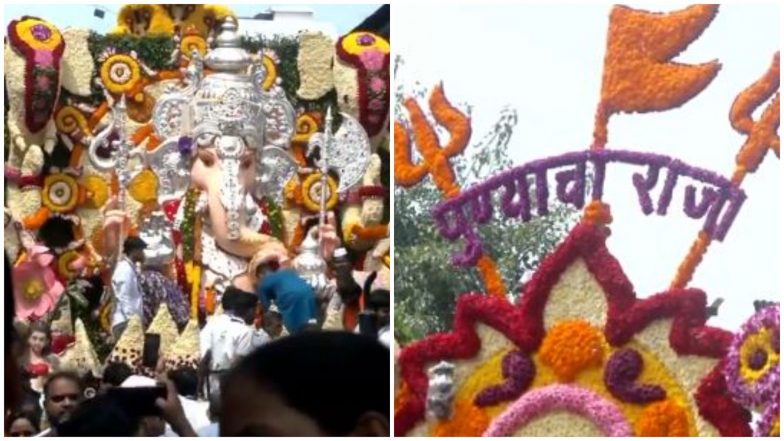 Entertainment News | Ganeshotsav 2026: Pune Bids Farewell to Five Revered Ganpati Idols as Visarjan Procession Begins