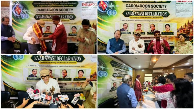 Business News | Dr. Ashutosh Mishra Honoured at CKM Health Press Conference, Felicitated by Mahant Pt. Ajit Mishra