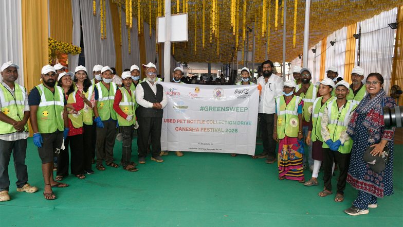 Business News | Anandana – The Coca-Cola India Foundation and Hindustan Coca-Cola Beverages Strengthen Responsible PET Collection During Ganesh Chaturthi Celebrations