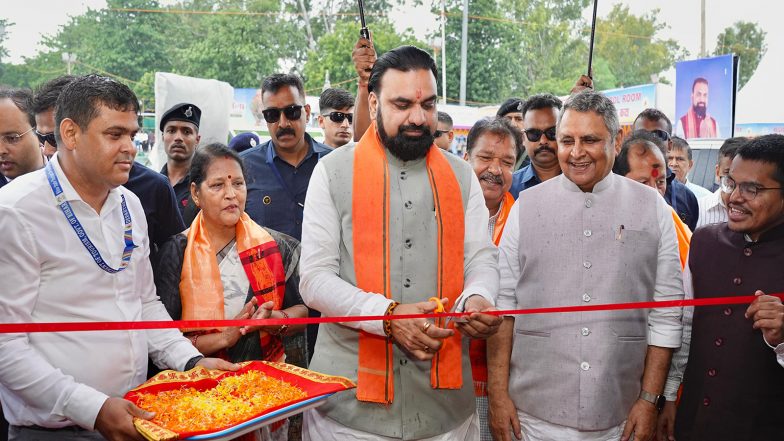 India News | Bihar CM Samrat Choudhary Inaugurates Tent City, Reviews Pitru Paksha Mela Arrangements in Gaya