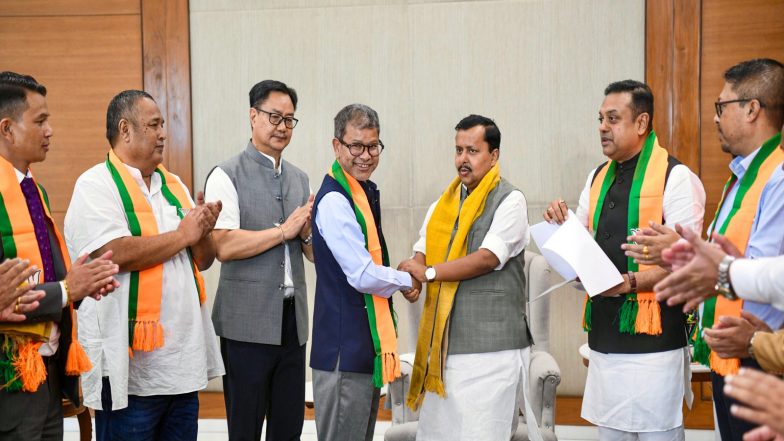 India News | After Joining BJP, Eight UDP MLAs Submit Merger Letter to Meghalaya Assembly