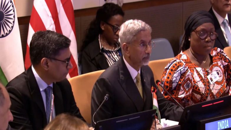 World News | In New York, EAM Jaishankar Spotlights India’s Concerns over Attacks on Seafarers