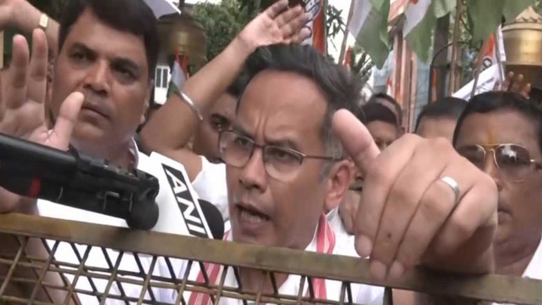 India News | Assam Congress Holds Protest Against CEC Gyanesh Kumar, Several Leaders Detained 