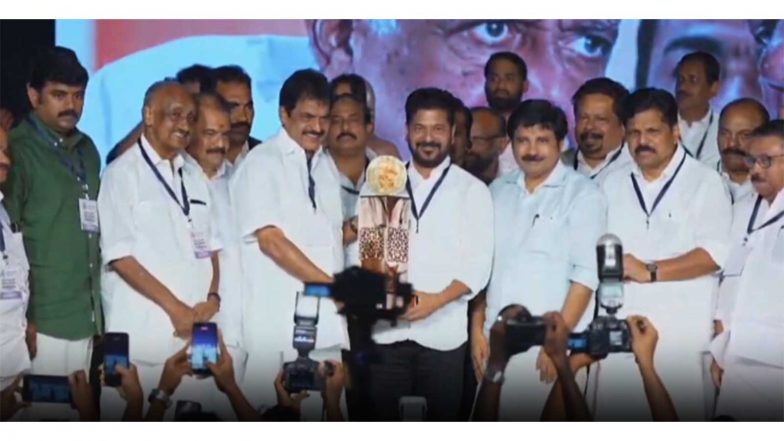 India News | Telangana CM Revanth Reddy Receives Aryadan Muhammed-2026: Best Public Servant Award in Kerala