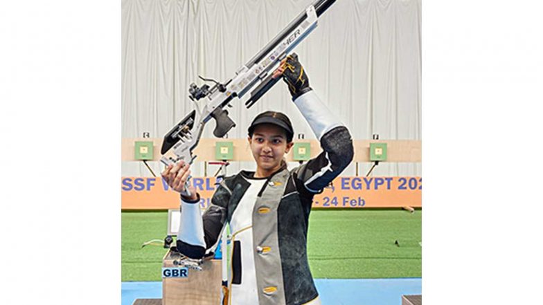 Sports News | Asian Games 2026: India Win Silver in Women’s 50m Rifle 3 Position Team Event, Tilottama and Vidarsa Reach Individual Finals