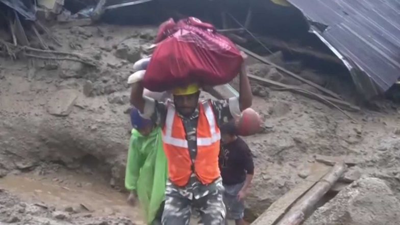 India News | Families Shift to Safer Locations as Landslide Damages over 32 Houses, Govt Quarters in Sikkim's Rimbi