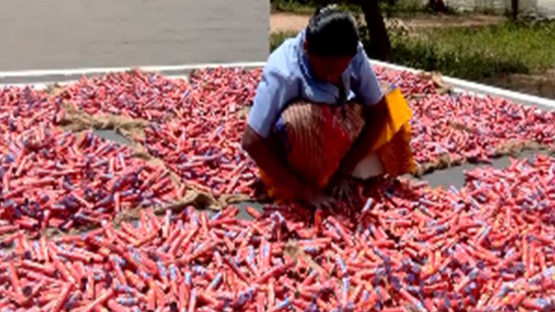 India News | Tamil Nadu: Sivakasi Firecracker Units Ramp Up Production Ahead of Diwali Amid Labour Shortage