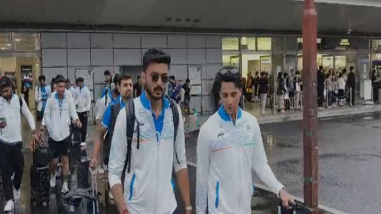 Sports News | India Men's Cricket Team Arrives in Nagoya, Set to Face Afghanistan in Asian Games Quarterfinal