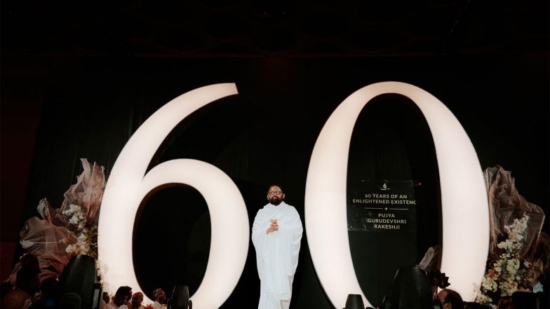 Business News | Devotees Honour Gurudevshri Rakeshji at 60 by Launching 60 Global Initiatives to Touch 60 Million Lives