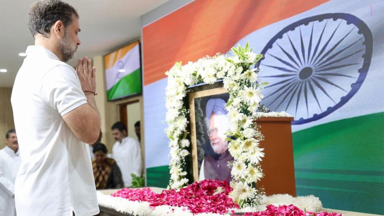 India News | “Gave New Direction to Country’s Economy, Social Justice”: Rahul Gandhi Remembers Manmohan Singh