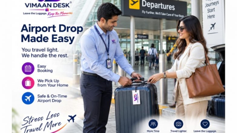 Business News | Travel to the Airport Without Your Bags: BagSwift, a Vimaan Desk Brand, Launches Home-to-Airport Baggage Pickup & Check-in Counter Assistance