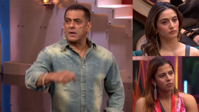 Entertainment News | Bigg Boss 20: Salman Khan Schools Rhiti Tiwari over Remarks Against Uditi Singh, Calls It ‘worst Diss Ever’