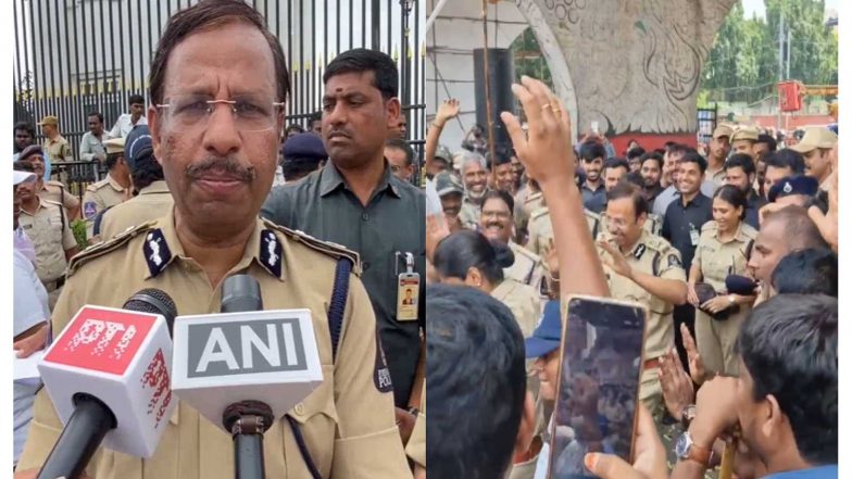 Entertainment News | After Smooth Ganesh Immersion, Hyderabad CP Sajjanar Joins Police Personnel in Celebration Dance 