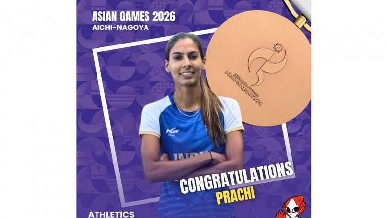 Sports News | Asian Games 2026: Prachi Claims 400m Bronze; Parul, Karthik Miss out on Medals