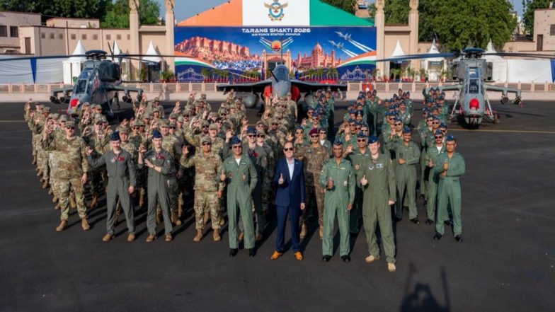 World News | Rajasthan: US Fifth-generation F-35 Fighters Arrive in Jodhpur for Exercise Tarang Shakti