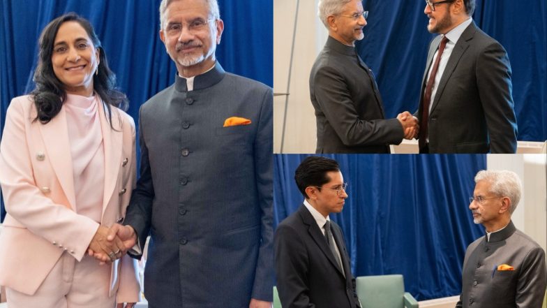 World News | EAM Jaishankar Holds Meetings with Canada, Mexico, Venezuela Counterparts on Sidelines of UNGA
