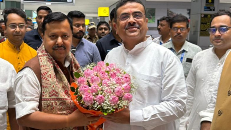 India News | BJP National President Arrives in Kolkata for Two-day Organisational Visit, Joins West Bengal Leaders for 'Mann Ki Baat'