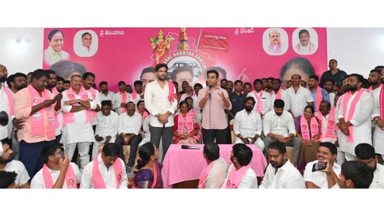 India News | Telangana: Several Congress Leaders Join BRS in Rajendranagar in Presence of KTR