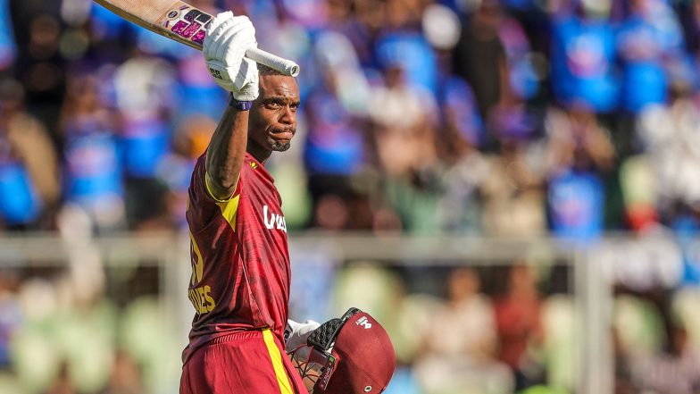 Sports News | 1st ODI: Greaves’ Ton, Jangoo’s Blitz Power West Indies to 295/7 Against India   