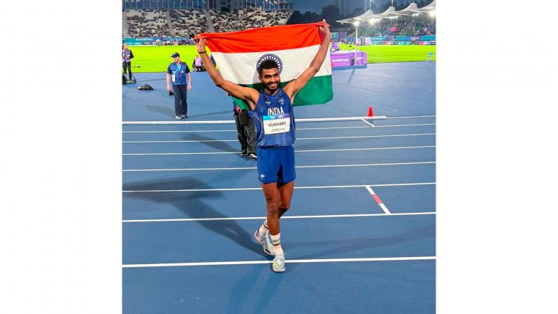 Sports News | Asian Games 2026: Sarvesh Kushare Wins High Jump Silver, Parul Chaudhary Bags Steeplechase Bronze    