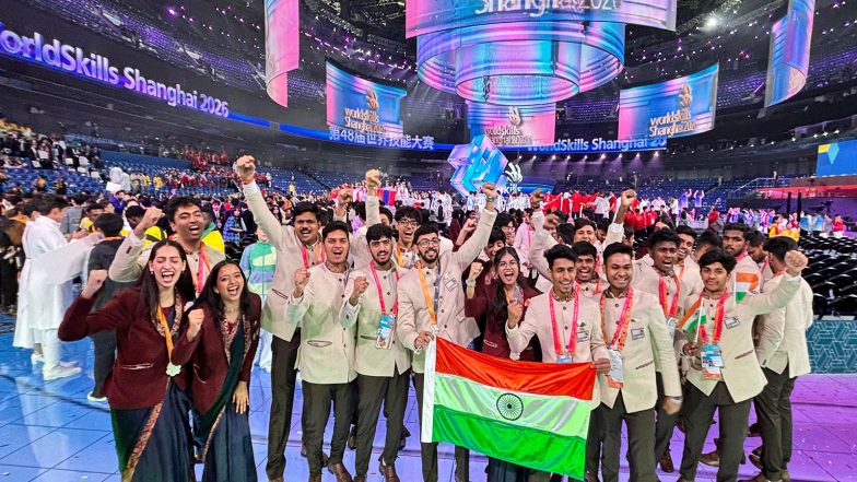 Entertainment News | India Ranks 10th at WorldSkills Shanghai 2026, Wins 6 Silver Medals and 20 Medal for Excellence