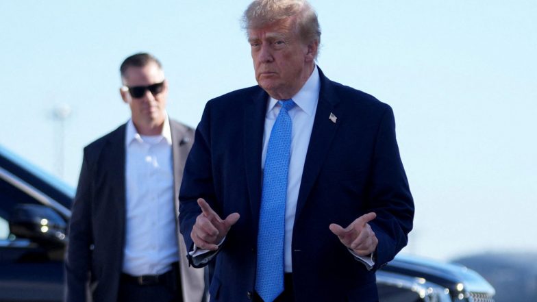 World News | Trump Praises Joint Op with Britain After Arrests Near US-used UK Airbase; PM Burnham Urges Calm