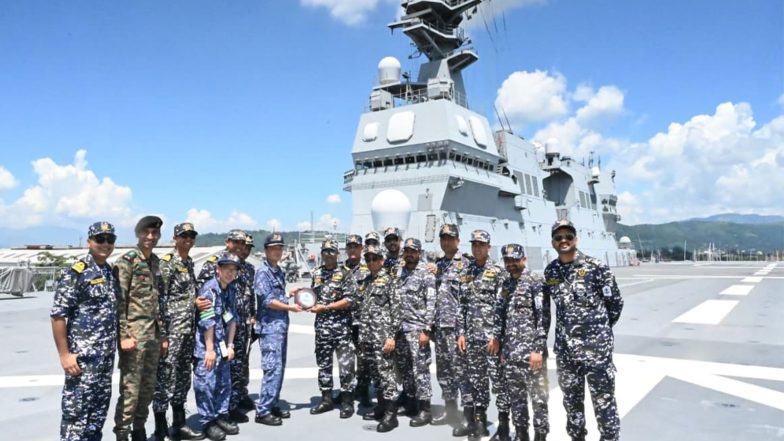 World News | Indian Naval Ships Sahyadri and Kulish Conclude Participation in ADMM-Plus Maritime Security Joint Cooperation Activity