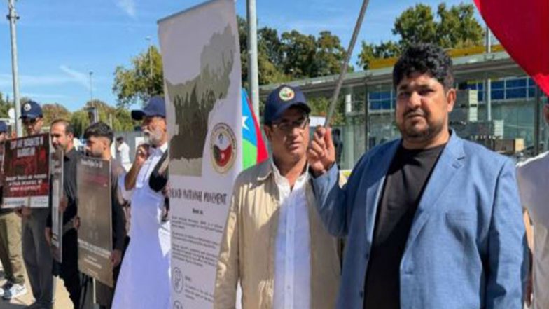 World News | 'Baloch National Movement' Holds Protest in Geneva over Human Rights Violations in Balochistan