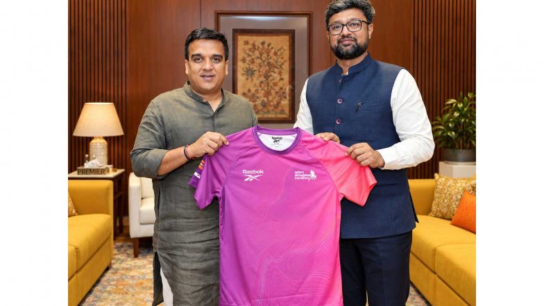 Sports News | Gujarat Deputy CM Harsh Sanghavi Lauds Adani Ahmedabad Marathon, Says Such Initiatives Play a Role in Building Culture of Fitness