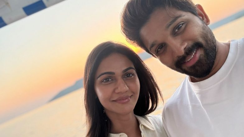 Entertainment News | Allu Arjun Shares Adorable Selfie with Wife Sneha Reddy to Celebrate Her Birthday 