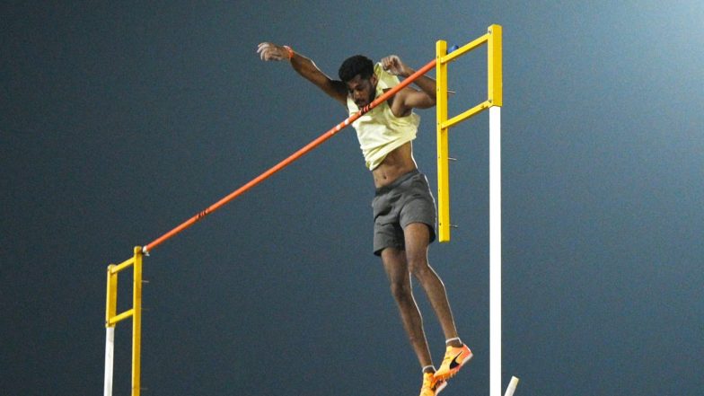 Sports News | Dev Kumar Meena Sets New National Record in Men's Pole Vault at Asian Games 2026