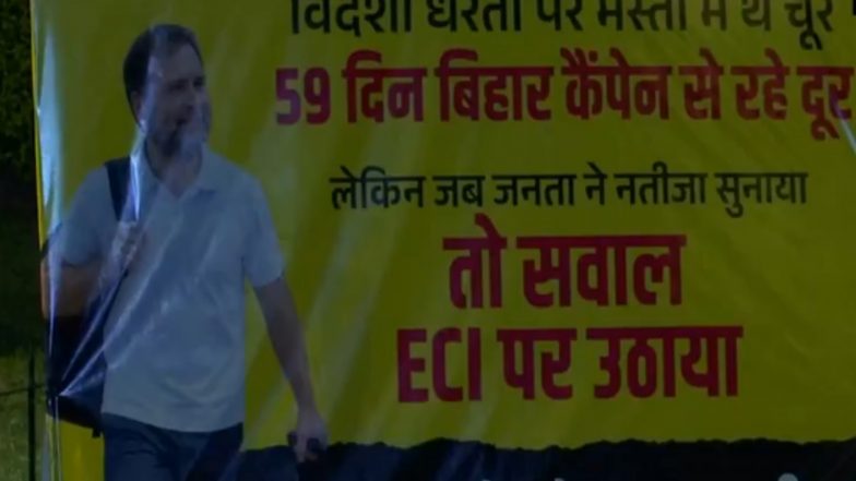 India News | Hoardings Targeting Opposition Leaders Put Up in Delhi Ahead of INDIA Bloc Meeting