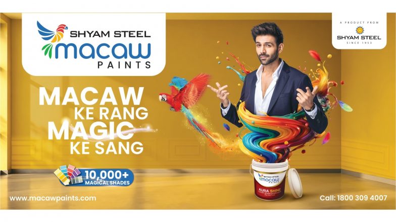 Business News | Macaw Paints Turns Kartik Aaryan into ‘The Macaw Genie’, Granting Home Makeover Wishes in Its Biggest Upcoming Festive Campaign