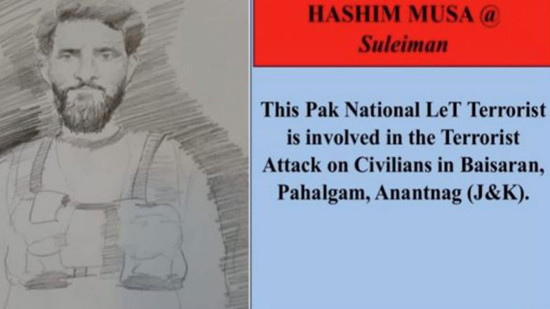 India News | Pak Lashkar Terrorist Hashim Moosa Wanted for Role in Pahlgam Attack Gunned Down by Security Forces in Budgam