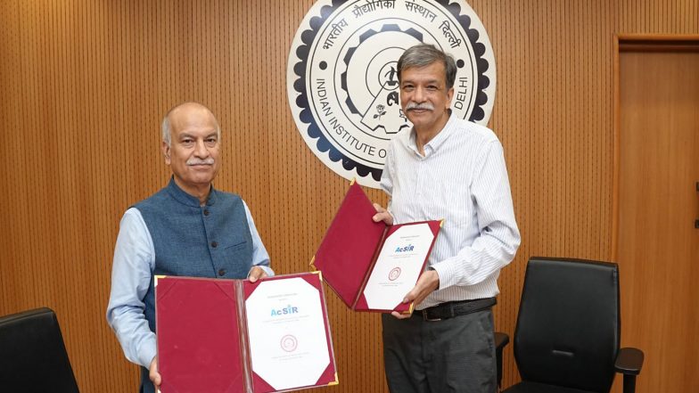 India News | IIT Delhi, AcSIR Ink MoU to Strengthen Collaborative Research, Student Exchange